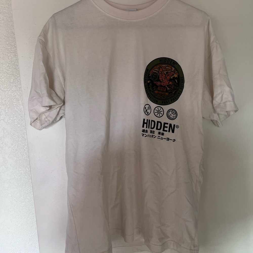 Hidden White Graphic Tee